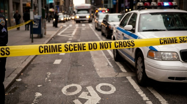 Two Arrested After Vehicle Burglary Spree! Police Reveal Investigation Details Yellow tape blocks police car