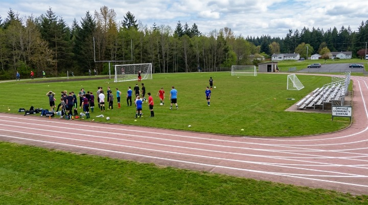 How Did One Community Save Middle School Sports From Budget Cuts? Players practice on soccer field