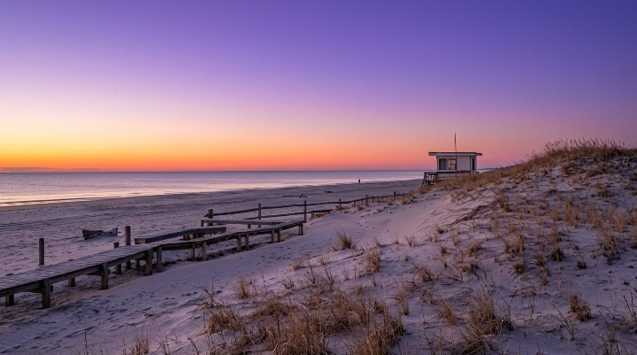 New Jersey Beaches Close After Bacteria Spike Raises Fresh Summer Health Concerns Island Beach State Park evening view