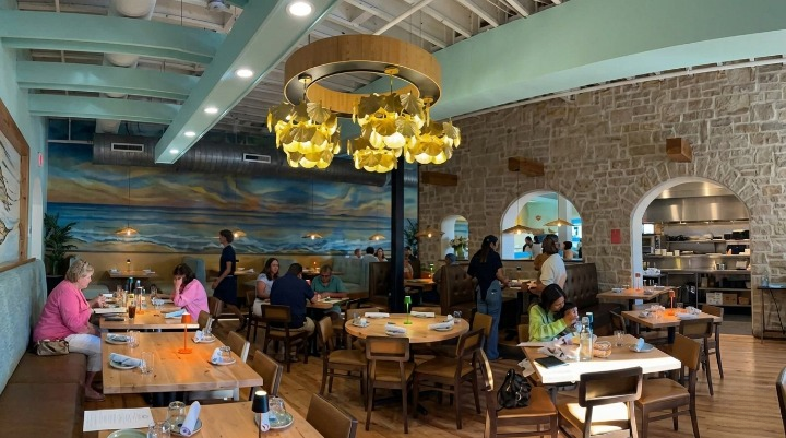 Are These 33 Hidden Jersey Shore Restaurants Worth Visiting? Restaurant interior and golden lights.