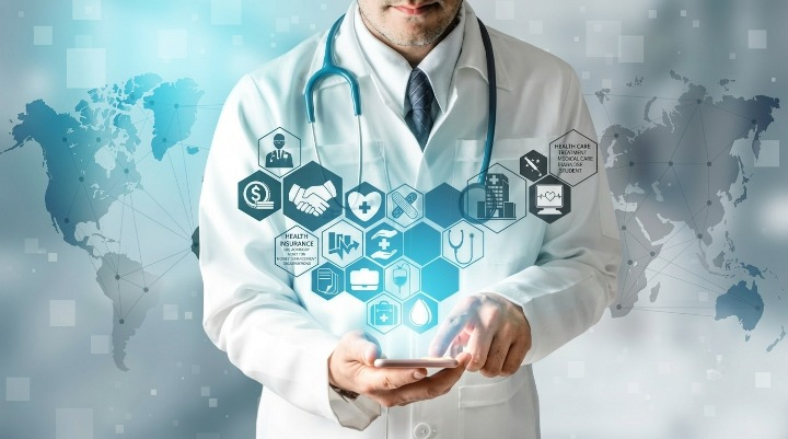 How Did a Simple Password Expose Millions of Patient Records Nationwide? Doctor using digital healthcare smartphone